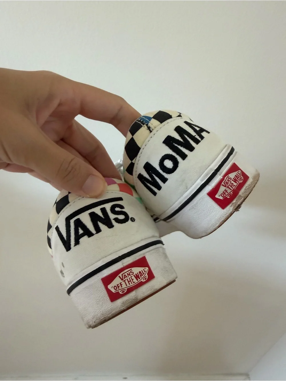 Vans x MOMA Collab - Checkerboard Low-Top Sneakers